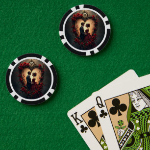 Tijdloze Liefde – Victoriaanse Gotische Trouwcolle Poker Chips