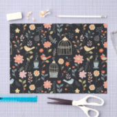 Tijdloze Midnight Birdcage Decoupage Tissuepapier (Craft)