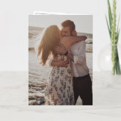 Tijdloze Monogram Zwart-Wit Elegante Huwelijk (Achterkant)