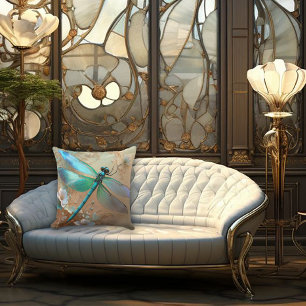 Tijdloze Nouveau Elegante Libelle Kussen