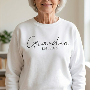 Tijdloze oma sinds jaar Klassieke lettertypografie Trui