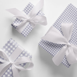 Tijdloze Pastellavendel Gingham controlepatroon Inpakpapier Vel