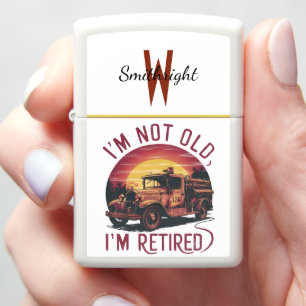 Tijdloze pensioenbrandweerwagen