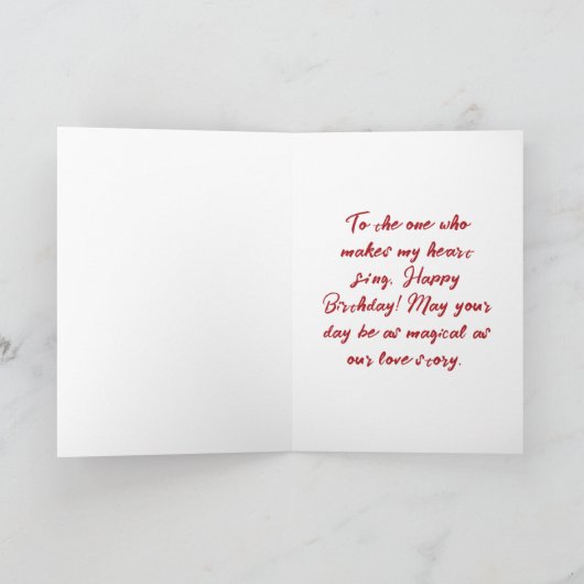 Tijdloze Poppy Bloemen Verjaardag Kaart (Binnen)