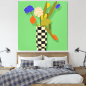 tijdloze pot canvas afdruk (Insitu (Slaapkamer))