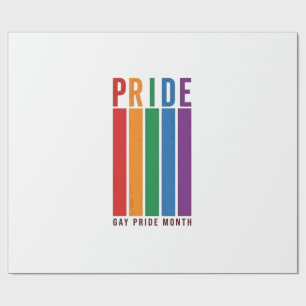 Tijdloze Pride Maand Regenboog Typografie Shirt On Cadeaupapier