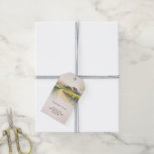 Tijdloze Romantische Wijngaard Rustieke Bruiloft Cadeaulabel (Met Touw)