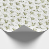 Tijdloze Salie Olijf Aquarel Chic Cadeaupapier (Hoek)