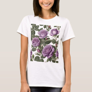 Tijdloze schoonheid: Paarse provinciale Rozen T-shirt