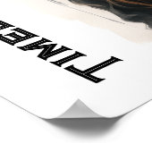 Tijdloze schoonheid steampunk jonge vrouw poster (Hoek)