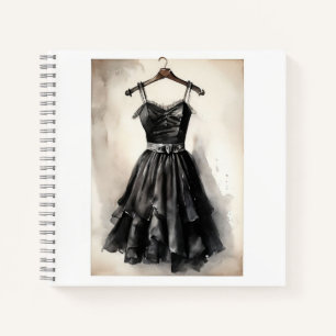 Tijdloze Schoonheid: Victoriaans Little Black Dres Notitieboek