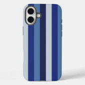 Tijdloze Strepen Navy Blue Case-Mate iPhone Case (Achterkant)
