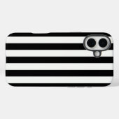 Tijdloze strepen zwart en wit Case-Mate iPhone case (Achterkant (horizontaal))