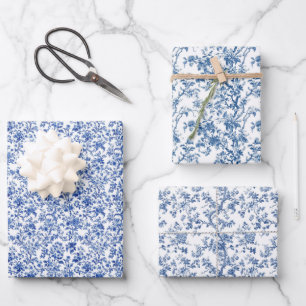 Tijdloze Toile Blossoms 3 Inpakpapier Vel
