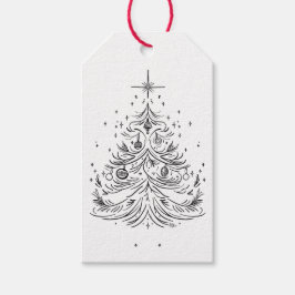 Tijdloze Tree Kraft Gift Labels – Rustieke Elegant Cadeaulabel