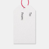 Tijdloze Tree Kraft Gift Labels – Rustieke Elegant Cadeaulabel (Achterkant)