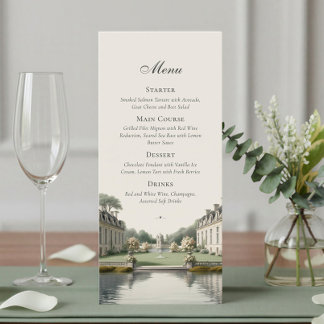 Tijdloze Tuin | Frans Kasteelhochzeit Menu