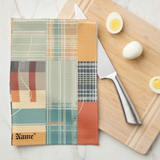 Tijdloze Tweed Theedoek (Quarter Fold)