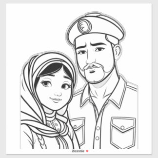 Tijdloze verbinding: een reis van erfgoed sticker