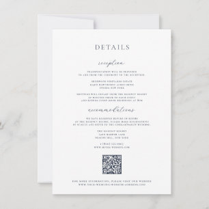 Tijdloze Vines Crest Navy Details Kaart