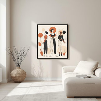 Tijdloze Vorm – Minimalistische Vrouwelijke Kunst Poster