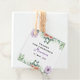 Tijdloze vriendschap bedankjes labels