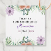 Tijdloze vriendschap bedankjes labels (Achterkant)