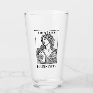 "Tijdloze Vrouwelijkheid" Elegant geëtst 16 oz. Gl Glas