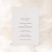 Tijdloze zwart-wit bruiloft Save the Date Folie Uitnodiging