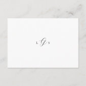 Tijdloze zwart-wit QR-code Elegante bruiloft RSVP Kaartje (Achterkant)