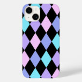 Tijdloze zwarte en levendige controles Case-Mate iPhone case (Achterkant)