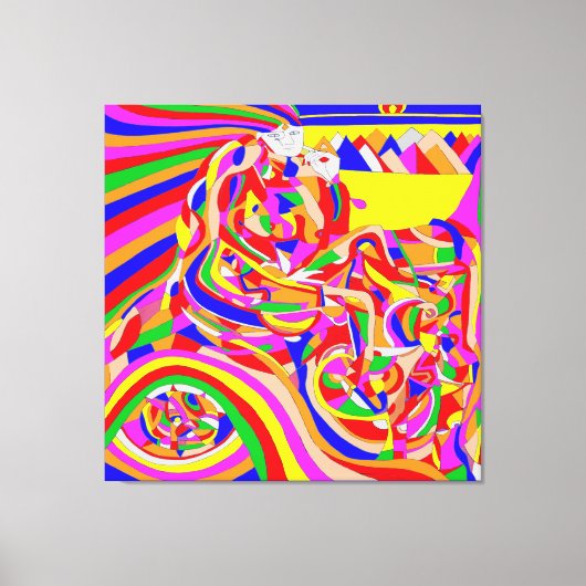 Tijdmachine Canvas Afdruk (Voorkant)