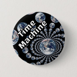 Tijdmachine (je mag de woorden veranderen) ronde button 5,7 cm