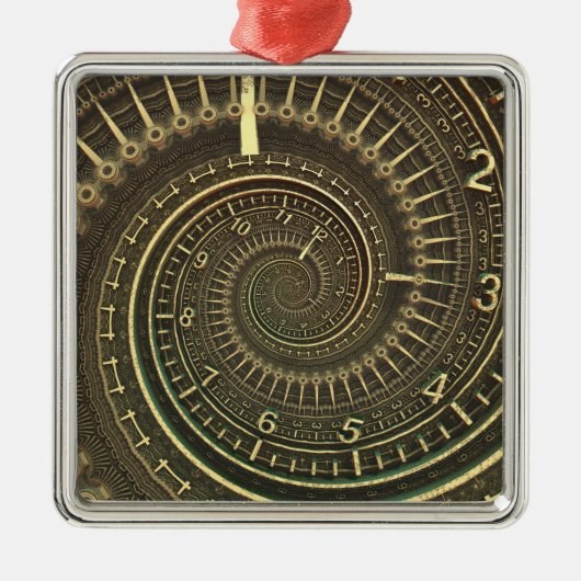  tijdmachine metalen ornament (Voorkant)