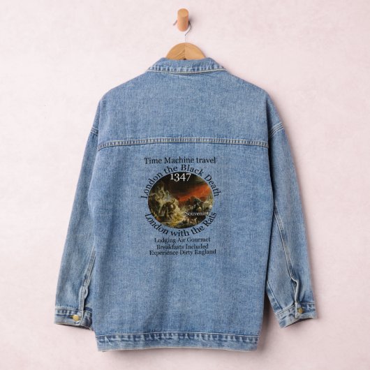 TIJDmachine REIS LONDEN 1347 ZWARTE DOOD Denim Jacket (Hangar)