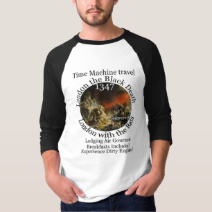 TIJDmachine REIS LONDEN 1347 ZWARTE DOOD T-shirt