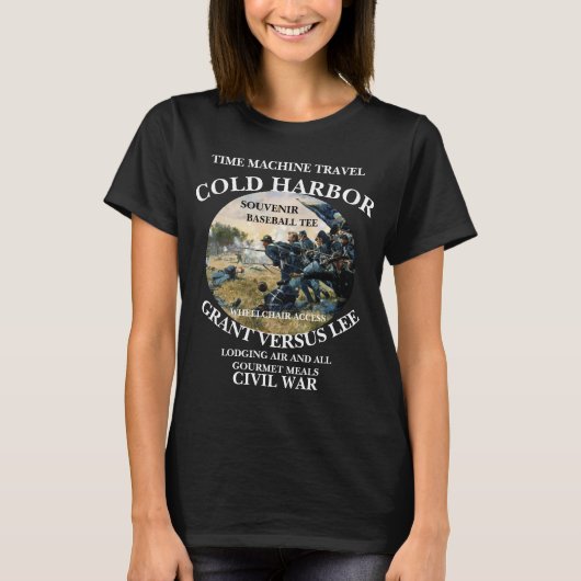 TIJDMACHINE REIZEN BATTLE OF COLD HARBOR T-SHIRT (Voorkant)