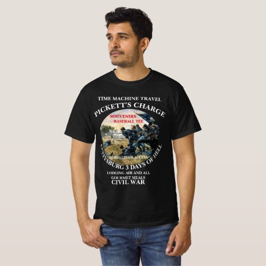 TIJDMACHINE REIZEN SLAG BIJ GETTYSBURG T-SHIRT (Voorkant volledig)