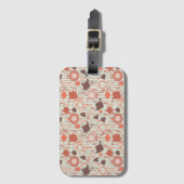  tijdpatroon van thee bagagelabel (Voorkant (verticaal))