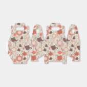  tijdpatroon van thee bedankdoosjes (Uitgevouwen)