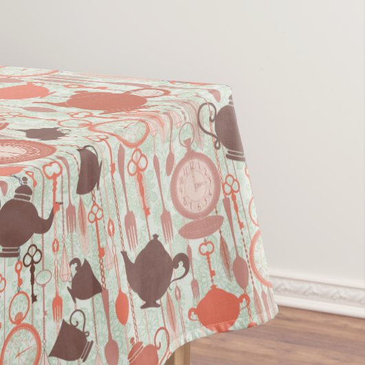  tijdpatroon van thee tafelkleed (Voorbeeld)