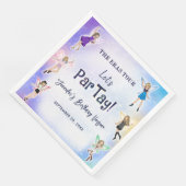 Tijdperk verjaardagsfeestje servet (Hoek)