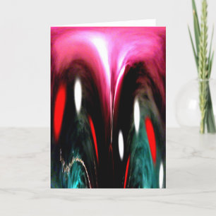 Tijdreizen abstracte kunst feestdagen kaart