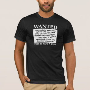 Tijdreizen advertentie grappige T-shirt humor