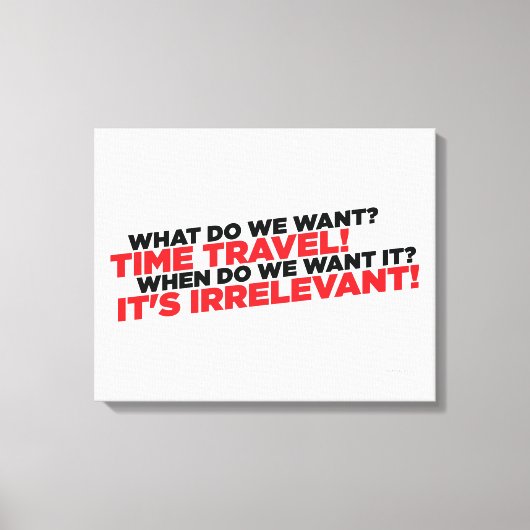 Tijdreizen Canvas Afdruk (Voorkant)