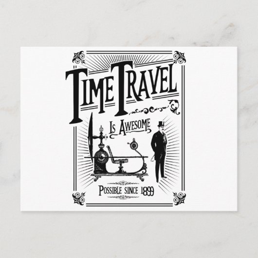 Tijdreizen is geweldige briefkaart (Voorkant)