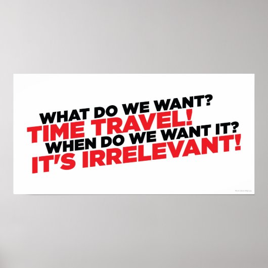 Tijdreizen Poster (Voorkant)