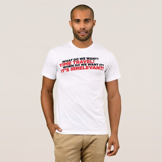 Tijdreizen T-shirt (Voorkant volledig)