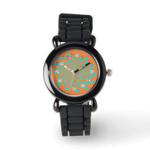 Tijdreizende Kinderen bekijken in Sinaasappel Horloge