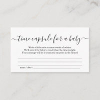 Tijdscapsule Baby Shower